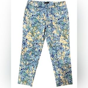 TALBOTS Signature floral ankle slacks